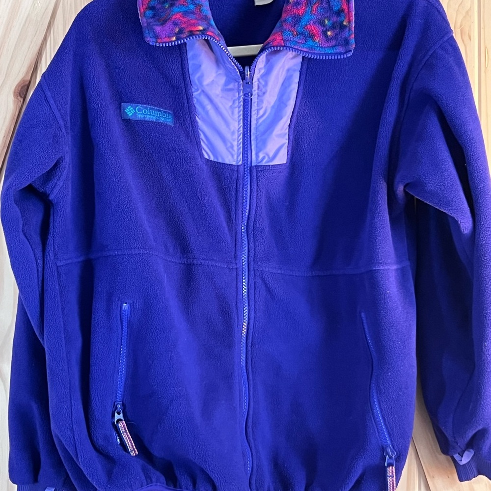 Vintage Columbia Women’s Vibrant Purple Fleece Jacket
